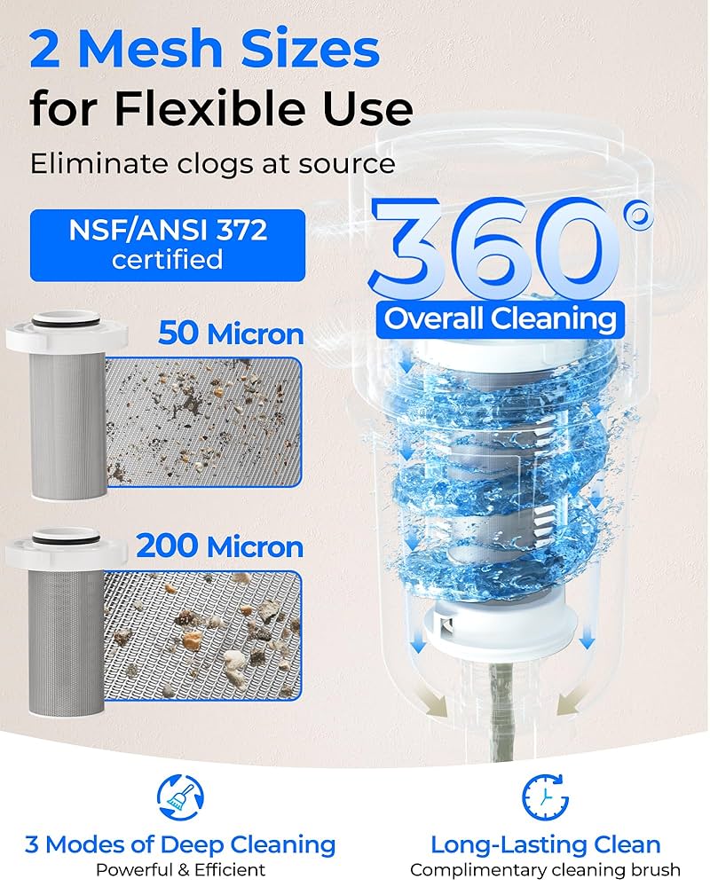 Waterdrop Under Sink Water Filter System and Spin Down
